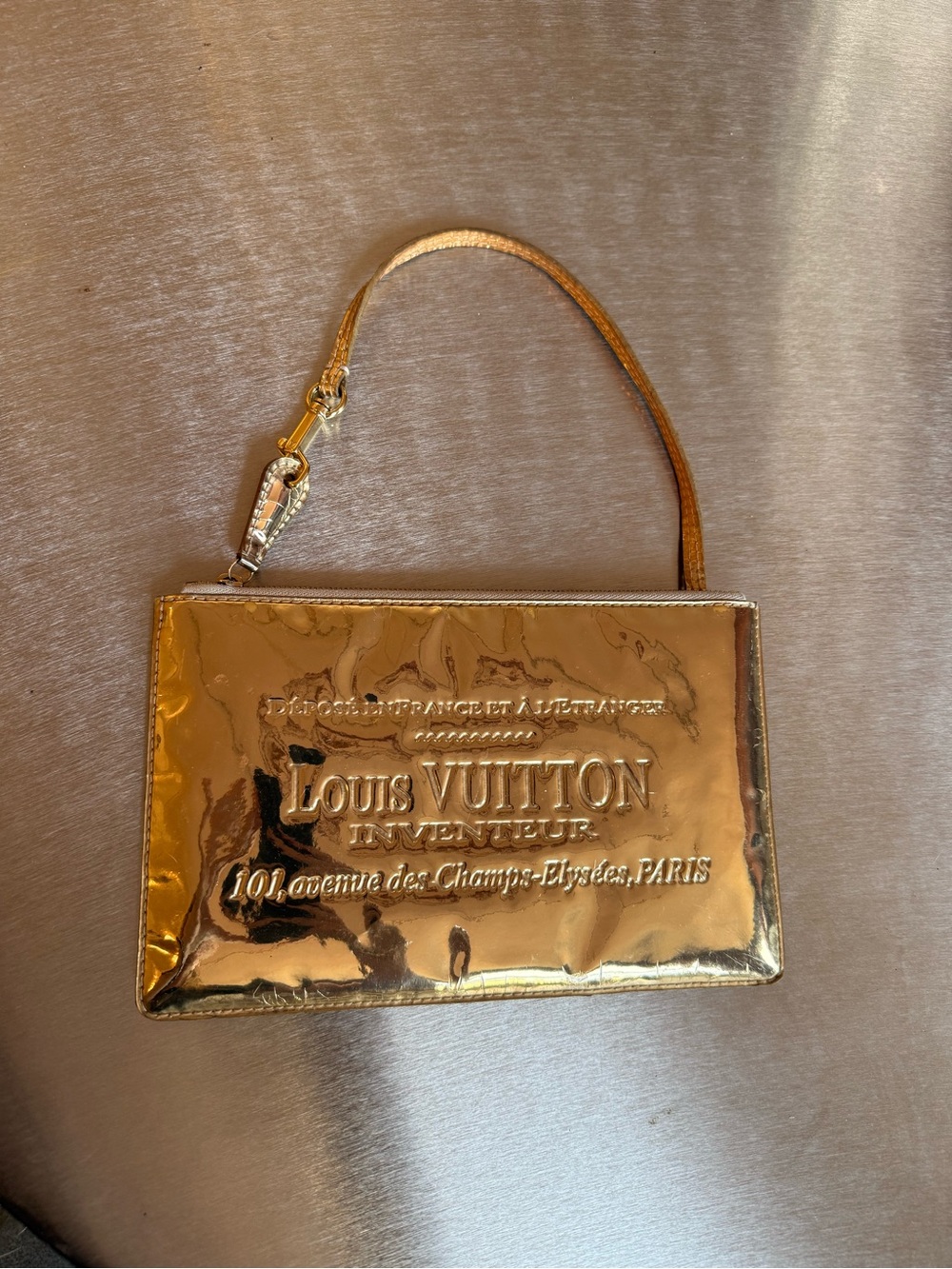 LOUIS VUITTON GOLD MIROIR POCHETTE